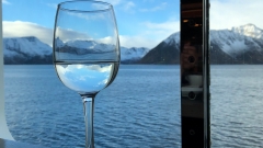 Die MS Polarlys südwärts Richtung Tromsø