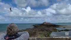 Blick hinüber zum Fort National