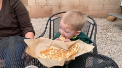 Eine leckere Quesadilla in Moab Downtown